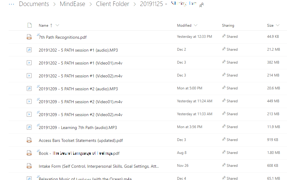 Client Folder